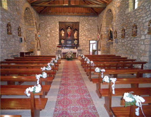 Decoracin floral para boda en la Iglesia de Armintza