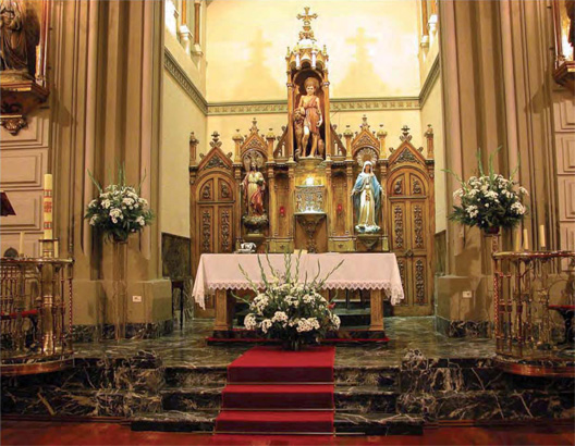 Decoracin floral para boda en la Iglesia de la Misericordia de Bilbao