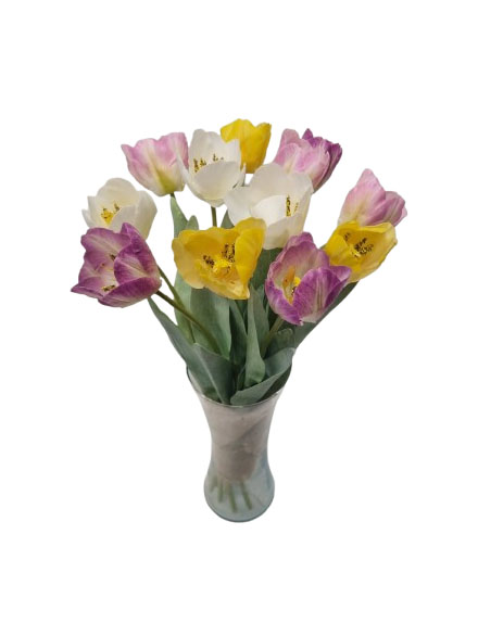 12 Tulipanes artificiales